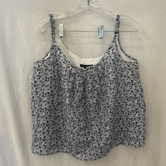 Gap Floral Tank top sz large blue - Picture 1 of 5